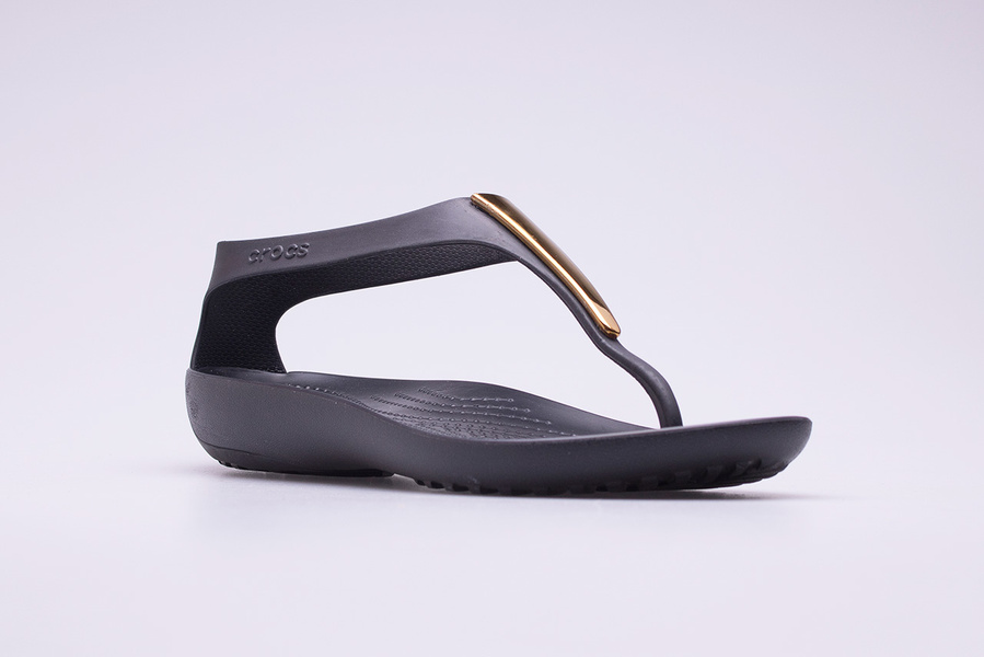 Sandały Crocs Serena Metallic Bar Flip 206420-751