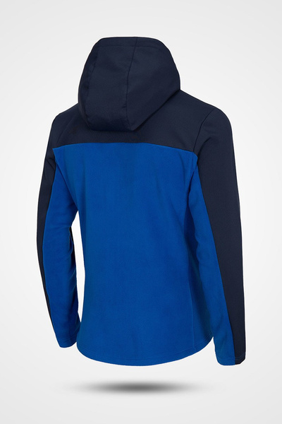 Bluza męska z kapturem rozpinana polarowa 4F H4Z19-PLM002-30S