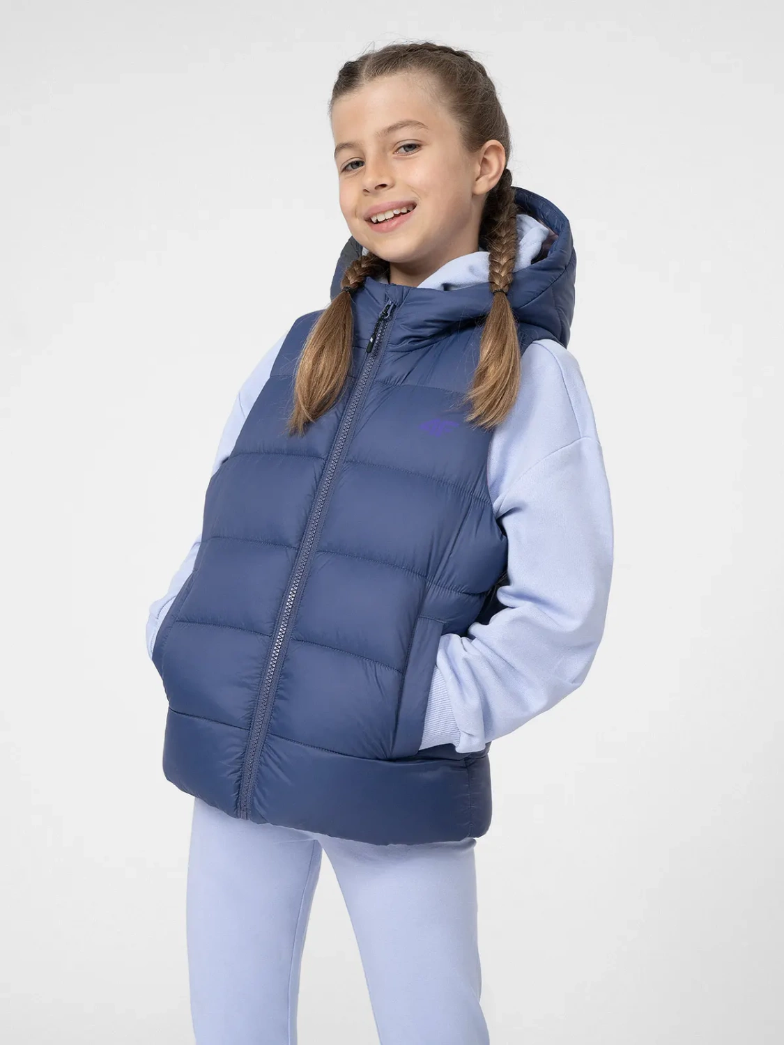 Kurtka dziecięca bezrękawnik 4F 4FJSS23TVJAF007-36S