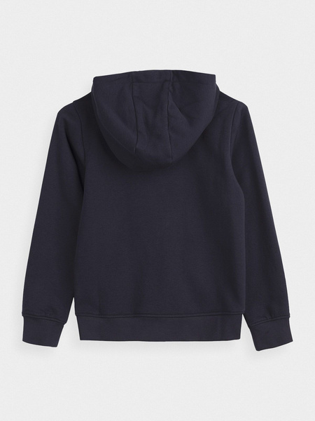 Bluza dziecięca z kapturem rozpinana 4F HJZ21-JBLD002B-30S