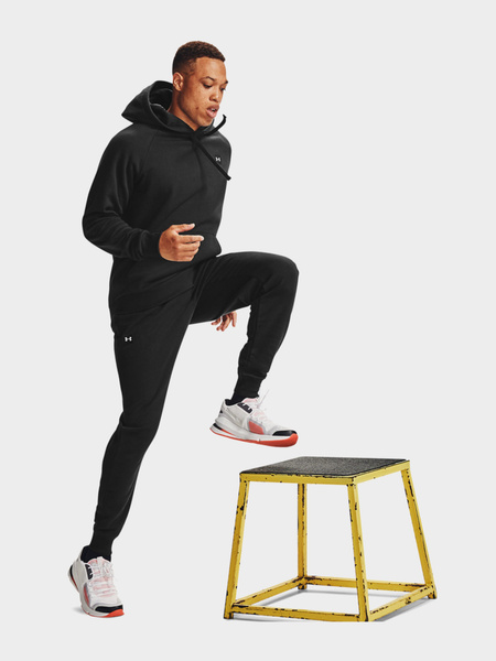 Bluza męska z kapturem Under Armour RIVAL HOODIE 1357092-001