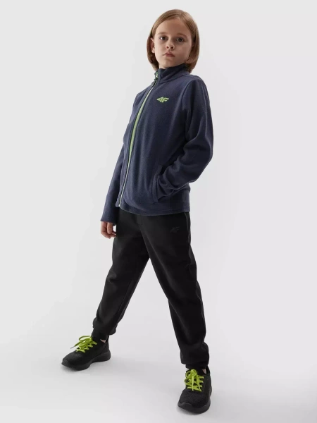 Bluza dziecięca rozpinana polarowa 4F 4FJAW23TFLEM105-31S 