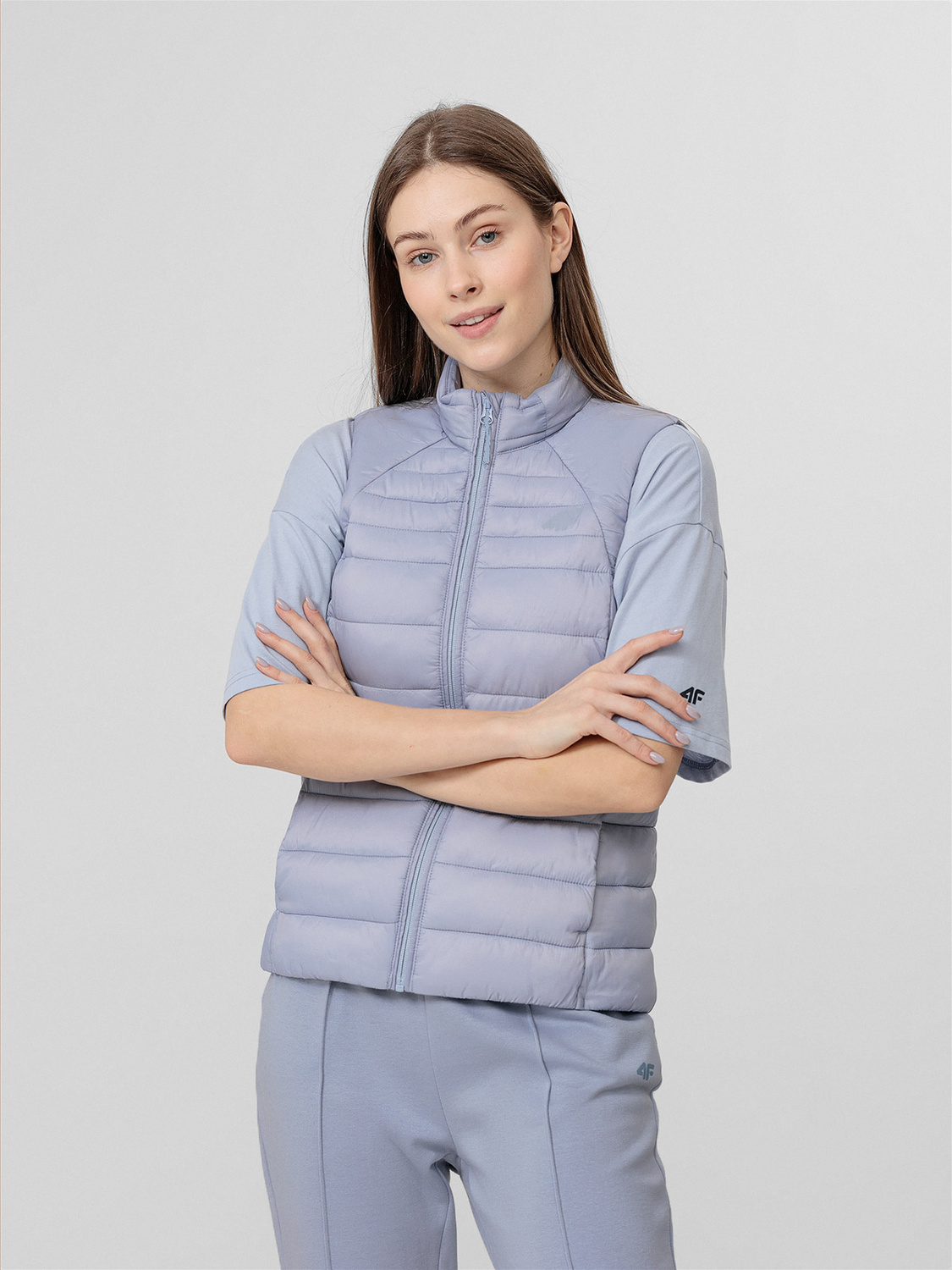 Kurtka damska puchowa bezrękawnik 4F H4L22-KUDP001-34S
