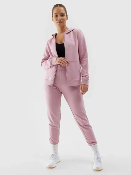 Bluza damska z kapturem rozpinana 4F 4FWSS24TSWSF0956-56S 