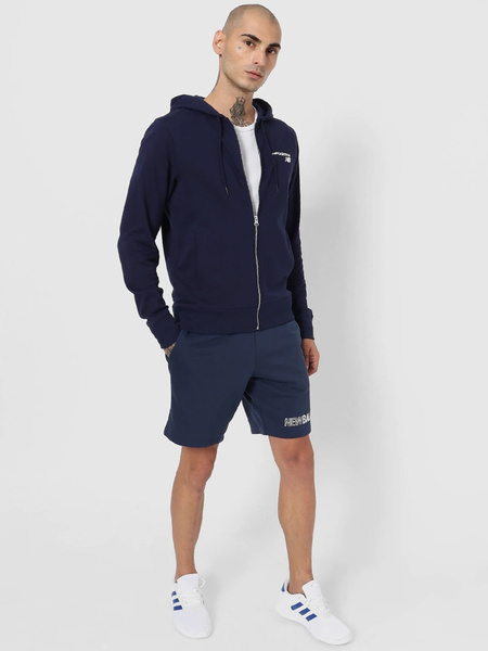 Bluza męska z kapturem rozpinana NEW BALANCE MJ03907-PGM