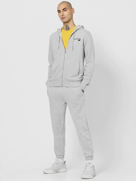 Bluza męska z kapturem rozpinana NEW BALANCE MJ03907-AG