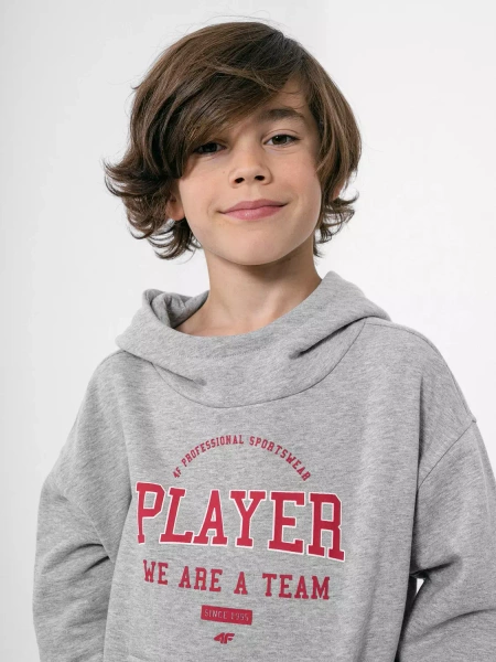 Bluza dziecięca z kapturem 4F HJZ22-JBLM006-27M
