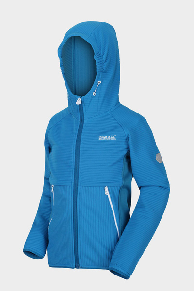 Bluza dziecięca z kapturem rozpinana polarowa REGATTA JENNING RKA297-WII