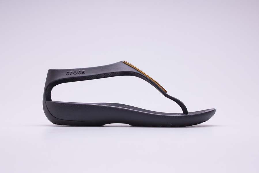 Sandały Crocs Serena Metallic Bar Flip 206420-751