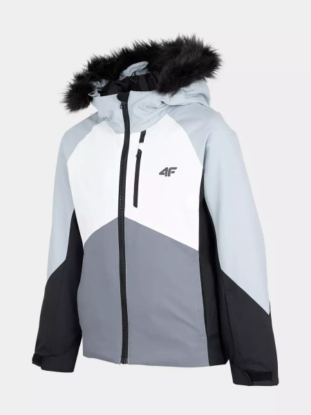 Kurtka dziecięca zimowa narciarska 4F HJZ22-JKUDN003-34S