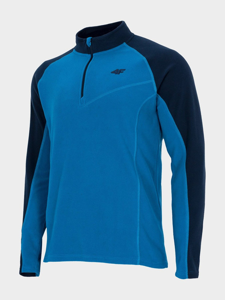 Bluza męska z kapturem rozpinana polarowa 4F H4Z21-BIMP033-33S