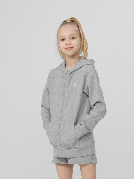 Bluza dziecięca z kapturem rozpinana 4F  HJL22-JBLD001-27M
