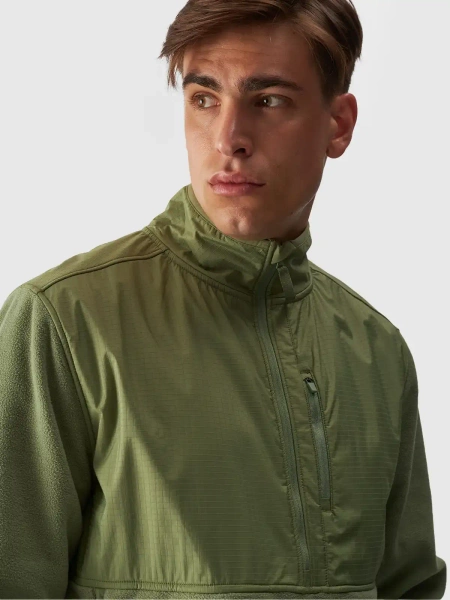 Bluza męska rozpinana polarowa 4F 4FWAW24TFLEM271-44S