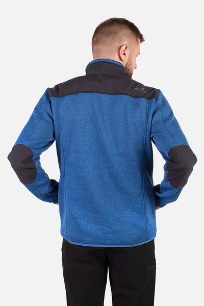 Bluza męska rozpinana polarowa BERGSON HELICON WP BLUE