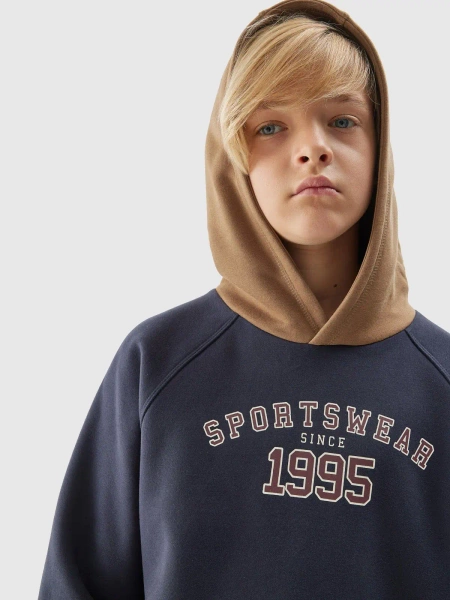 Bluza dziecięca z kapturem 4F 4FJAW23TSWSM651-31S