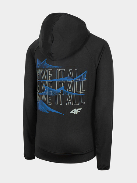 Bluza dziecięca z kapturem rozpinana 4F HJL21-JBLM005-21S