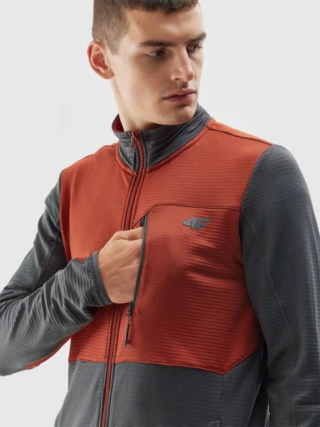 Bluza męska rozpinana polarowa 4F 4FAW23TFLEM118-81S 