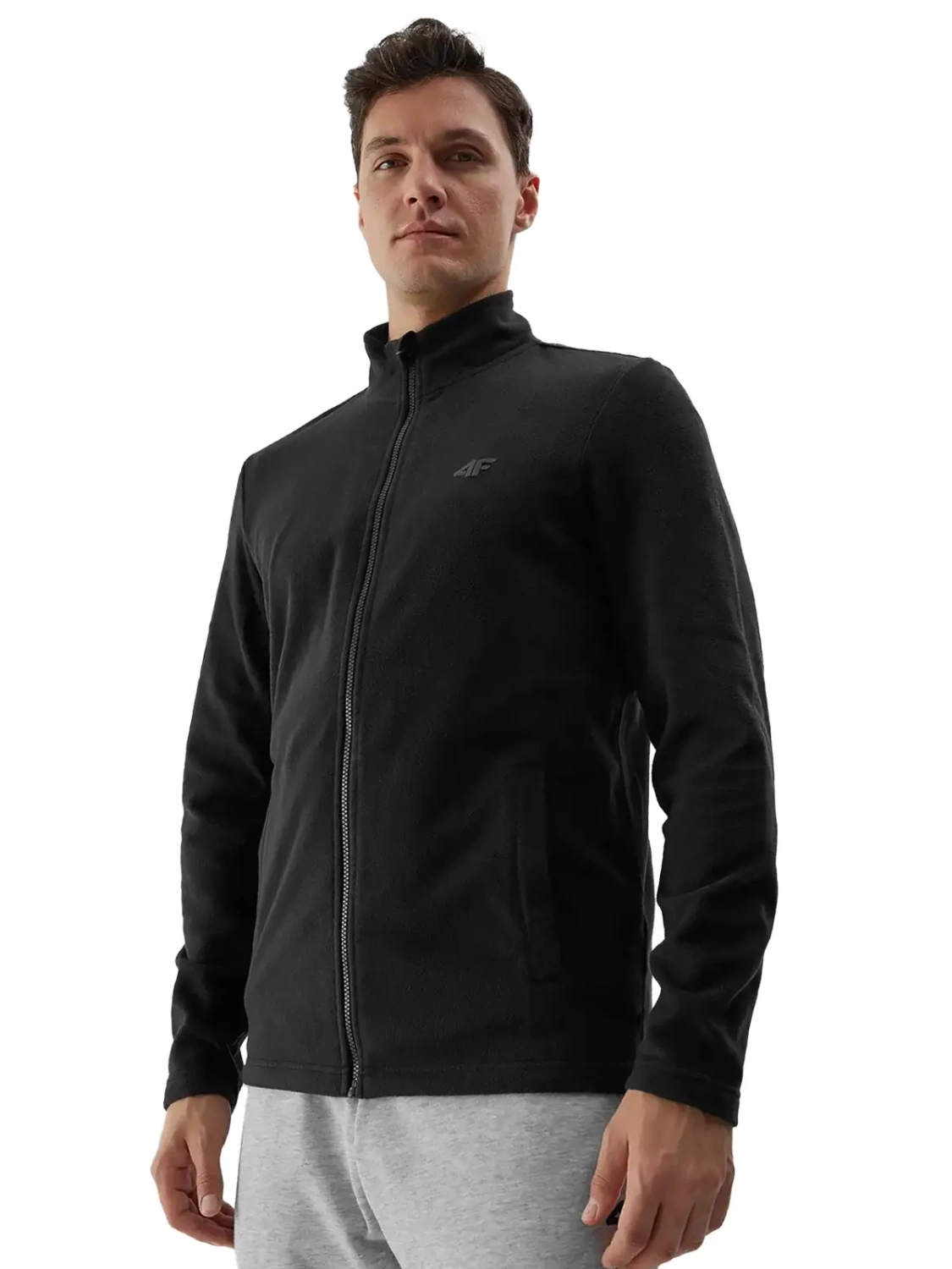 Bluza męska rozpinana polarowa 4F 4FWSS24TFLEM175-20S