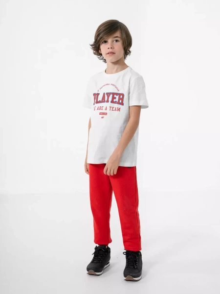 Koszulka dziecięca 4F HJZ22-JTSM007-10S