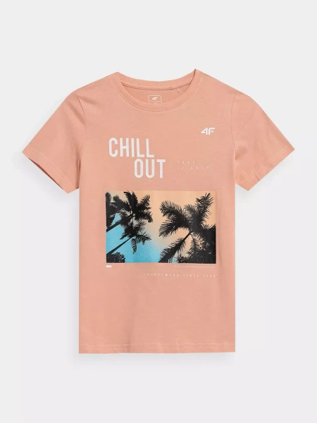 Koszulka dziecięca 4F 4FJSS23TTSHM288-64S