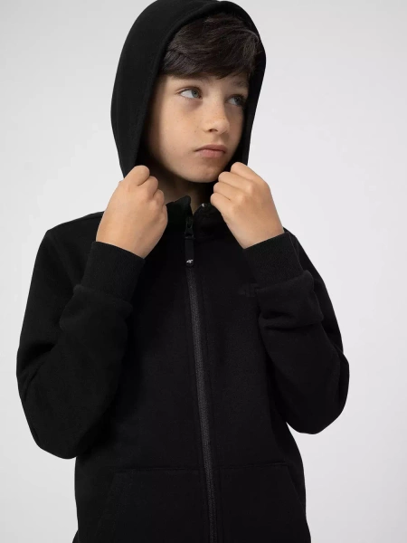 Bluza dziecięca z kapturem rozpinana 4F 4FJSS23TSWSM219-20S
