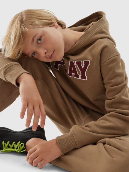 Bluza dziecięca z kapturem 4F 4FJAW23TSWSM652-83S 