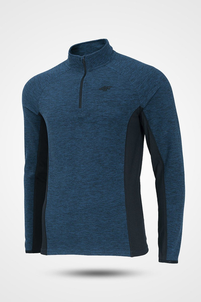 Bluza męska z kapturem rozpinana polarowa H4Z19-BIMP002-31M