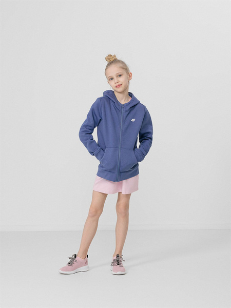 Bluza dziecięca z kapturem rozpinana 4F HJL22-JBLD001-32S