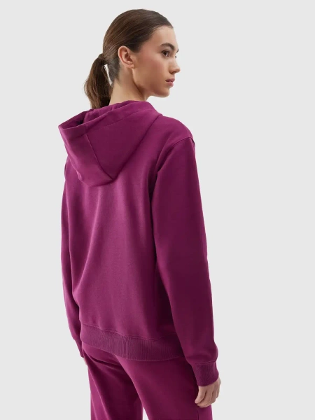 Bluza damska z kapturem rozpinana 4F 4FWSS24TSWSF0956-51S 