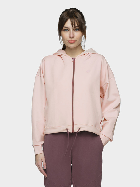 Bluza damska z kapturem rozpinana 4F H4L21-BLD013-56S