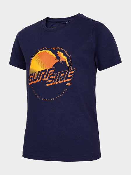 Koszulka dziecięca 4F JUNIOR HJL22-JTSM012-30S