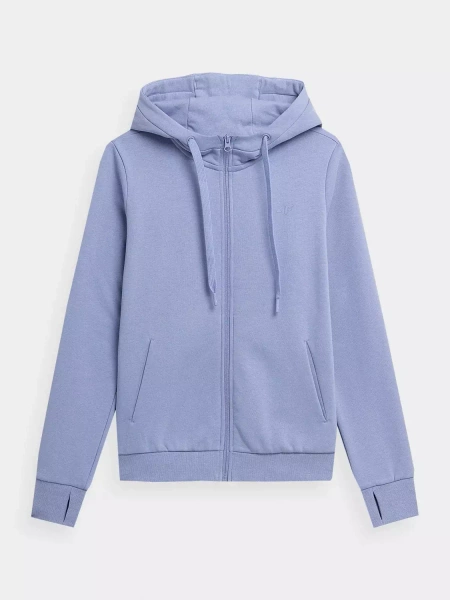 Bluza damska z kapturem rozpinana 4F 4FSS23TSWSF373-32S