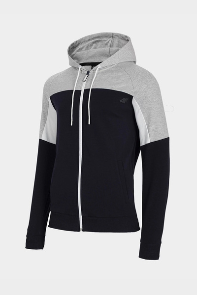 Bluza męska z kapturem rozpinana 4F H4L20-BLM016-31S