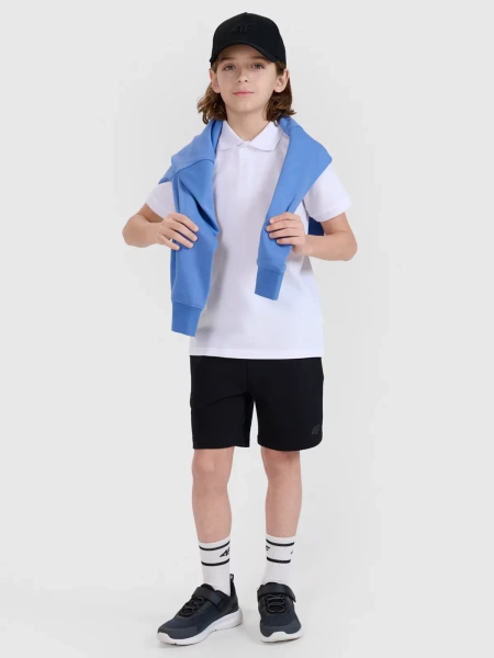 Koszulka dziecięca polo 4F 4FJWMM00TPTSU513-10S