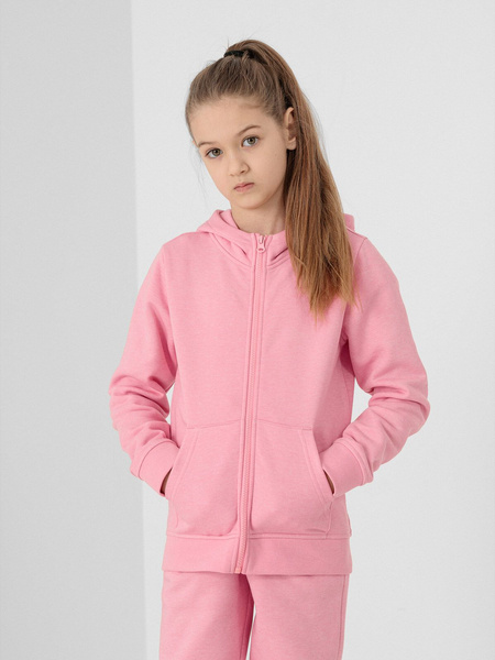 Bluza dziecięca z kapturem rozpinana 4F HJL22-JBLD001-56M