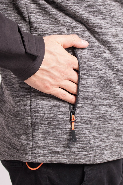 Bluza męska z kapturem rozpinana polarowa 4F H4Z18-PLM003-23M