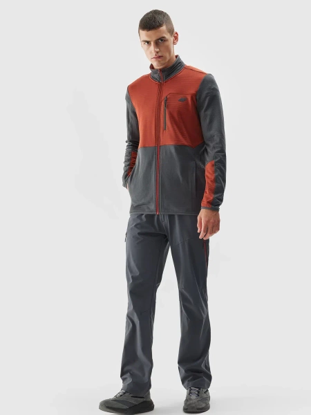 Bluza męska rozpinana polarowa 4F 4FAW23TFLEM118-81S 