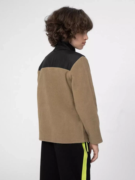 Bluza dziecięca rozpinana polarowa 4F 4FJSS23TFLEM040-83S