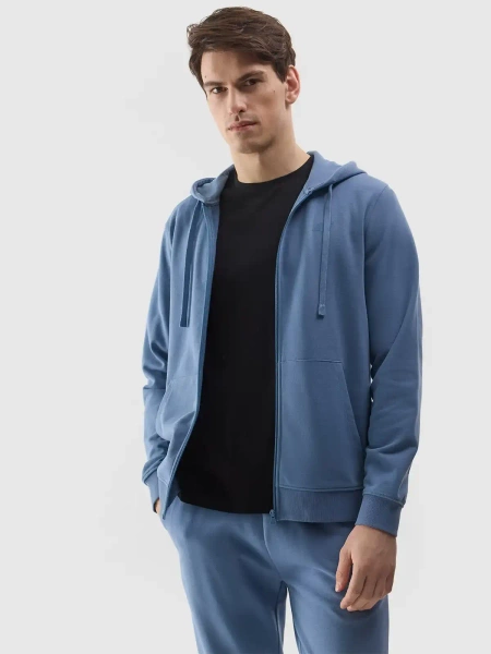 Bluza męska z kapturem rozpinana 4F 4FWSS24TSWSM0951-32S 