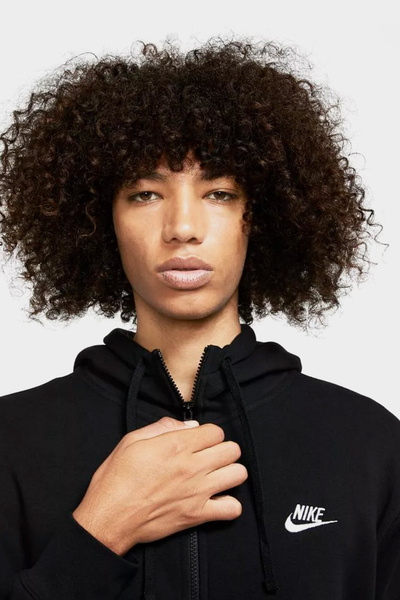 Bluza męska z kapturem rozpinana NIKE NSW CLUB HOODIE BV2645-010