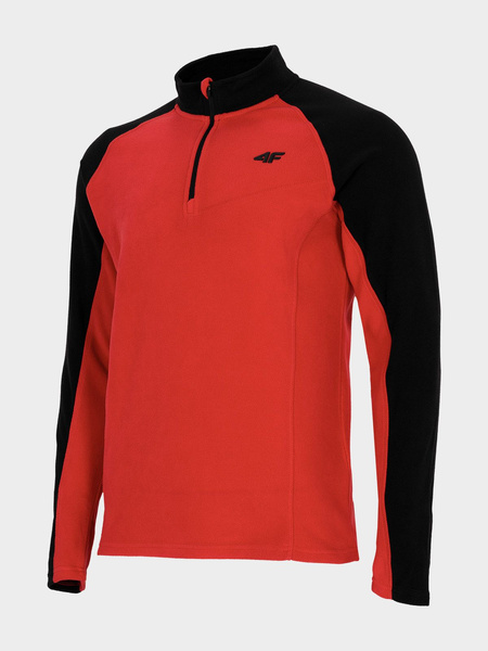 Bluza męska z kapturem rozpinana polarowa 4F H4Z21-BIMP033-62S