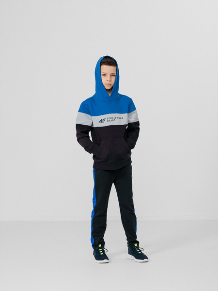 Bluza dziecięca z kapturem 4F JUNIOR HJL22-JBLM003-30S