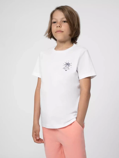 Koszulka dziecięca 4F 4FJSS23TTSHM286-10S