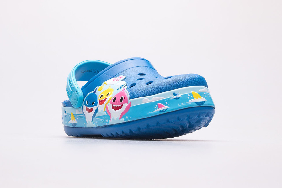 Chodaki dziecięce CROCS FL BABYSHARK BAND CLOG T 207066-4JL