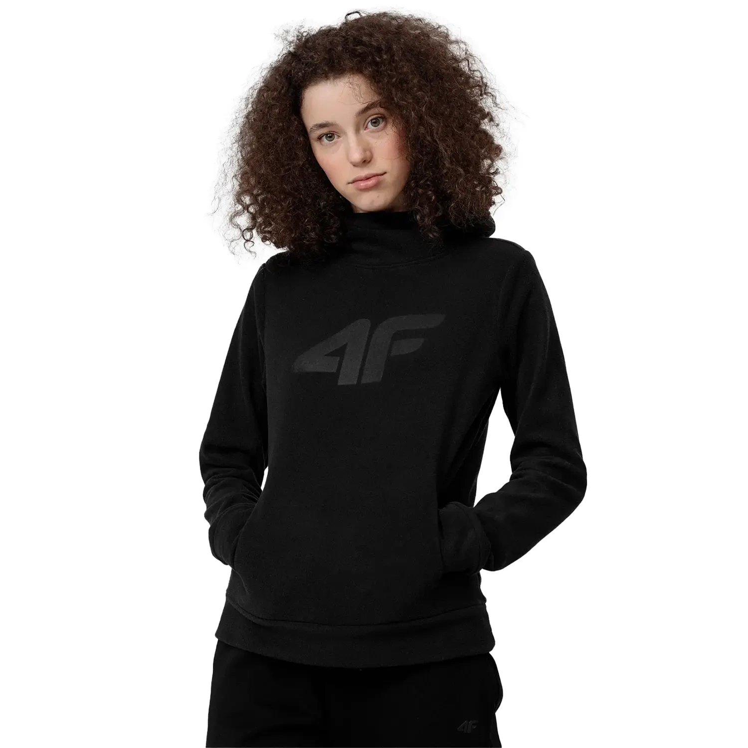 Bluza damska z kapturem polarowa 4F 4FSS23TFLEF051-20S
