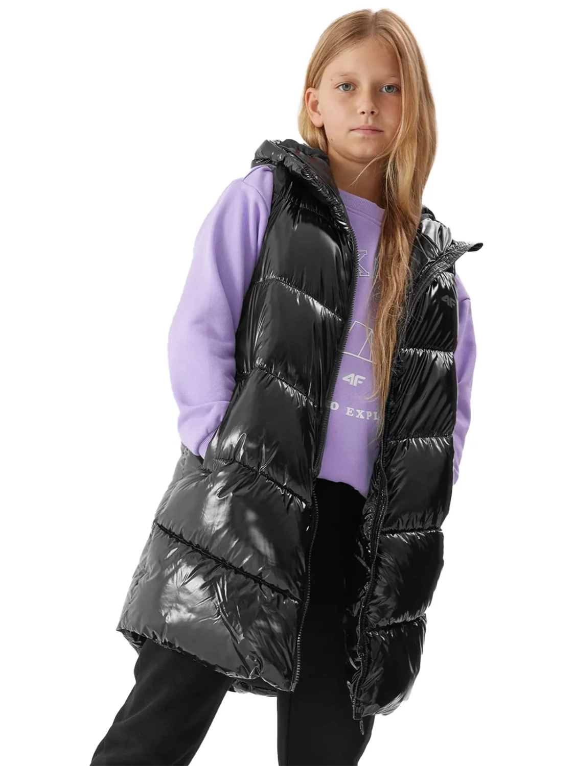Kurtka dziecięca bezrękawnik 4F 4FJAW23TVJAF046-21S
