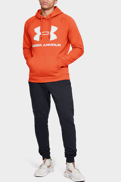Bluza męska z kapturem Under Armour RIVAL HOODIE 1345628-856