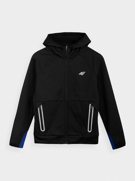 Bluza dziecięca z kapturem rozpinana 4F HJL21-JBLM005-21S