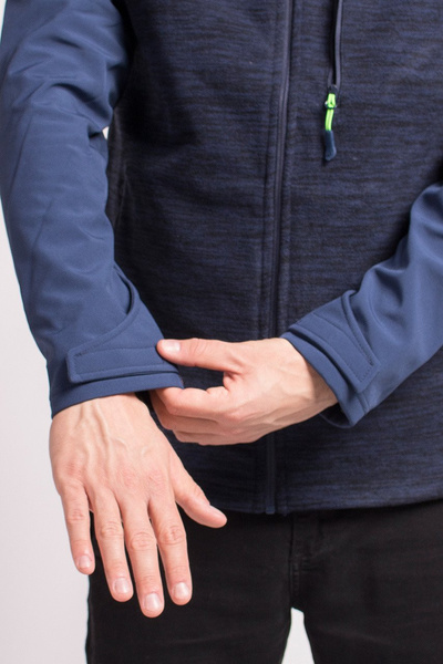 Bluza męska z kapturem rozpinana polarowa 4F H4Z18-PLM003-30M