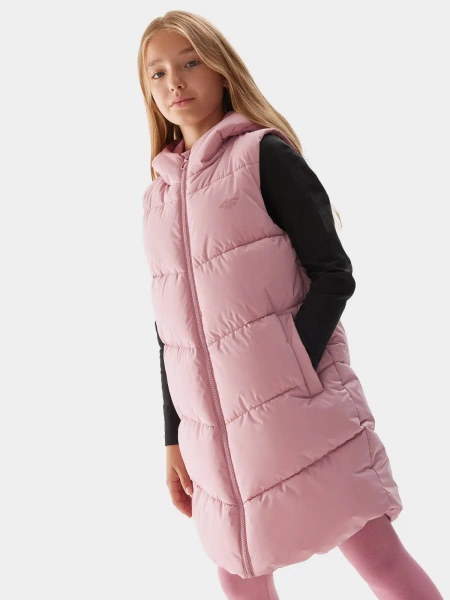 Kurtka dziecięca bezrękawnik 4F 4FJAW23TVJAF046-56S